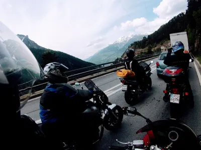 Biking in France with my brothers