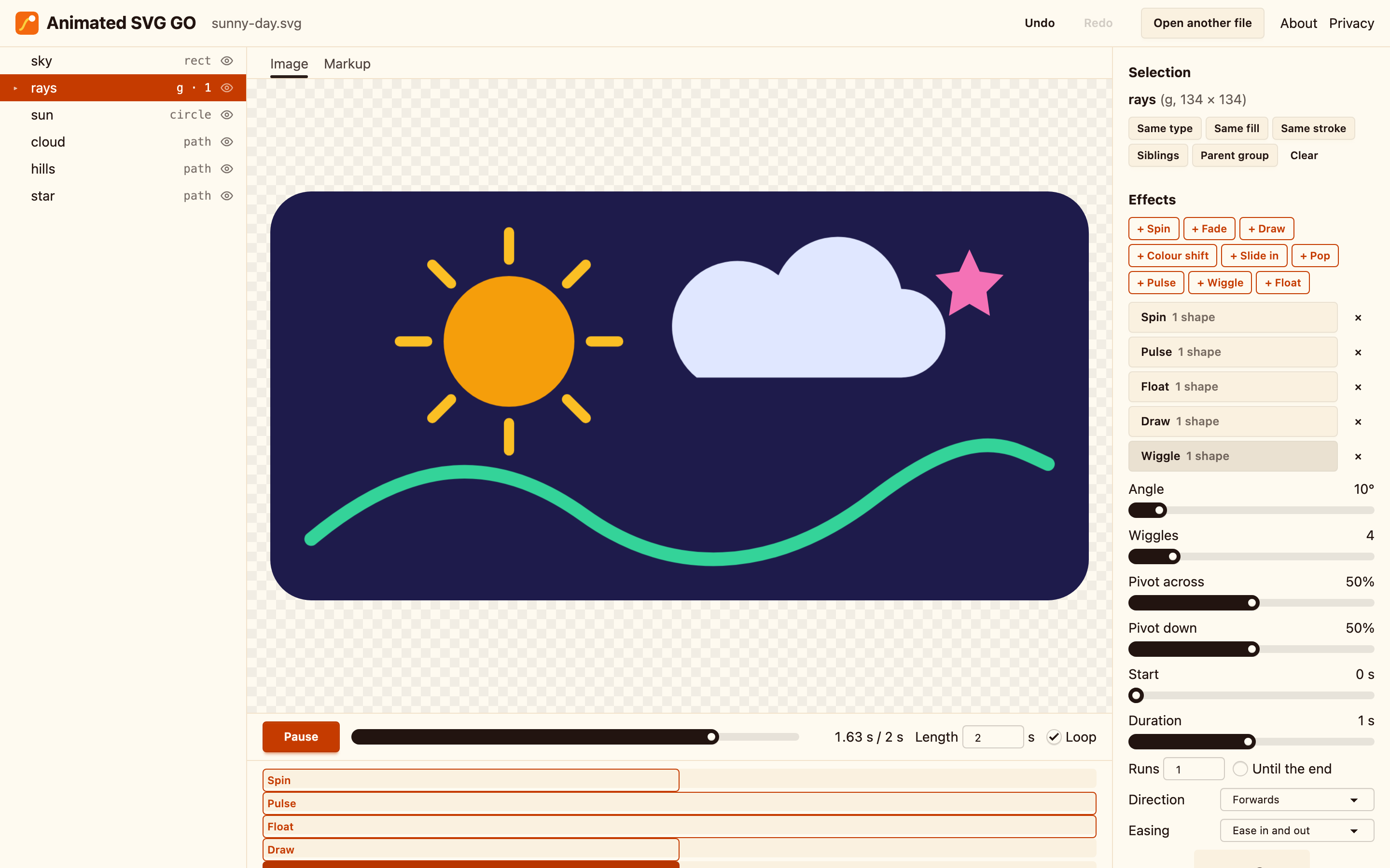 Animated SVG GO